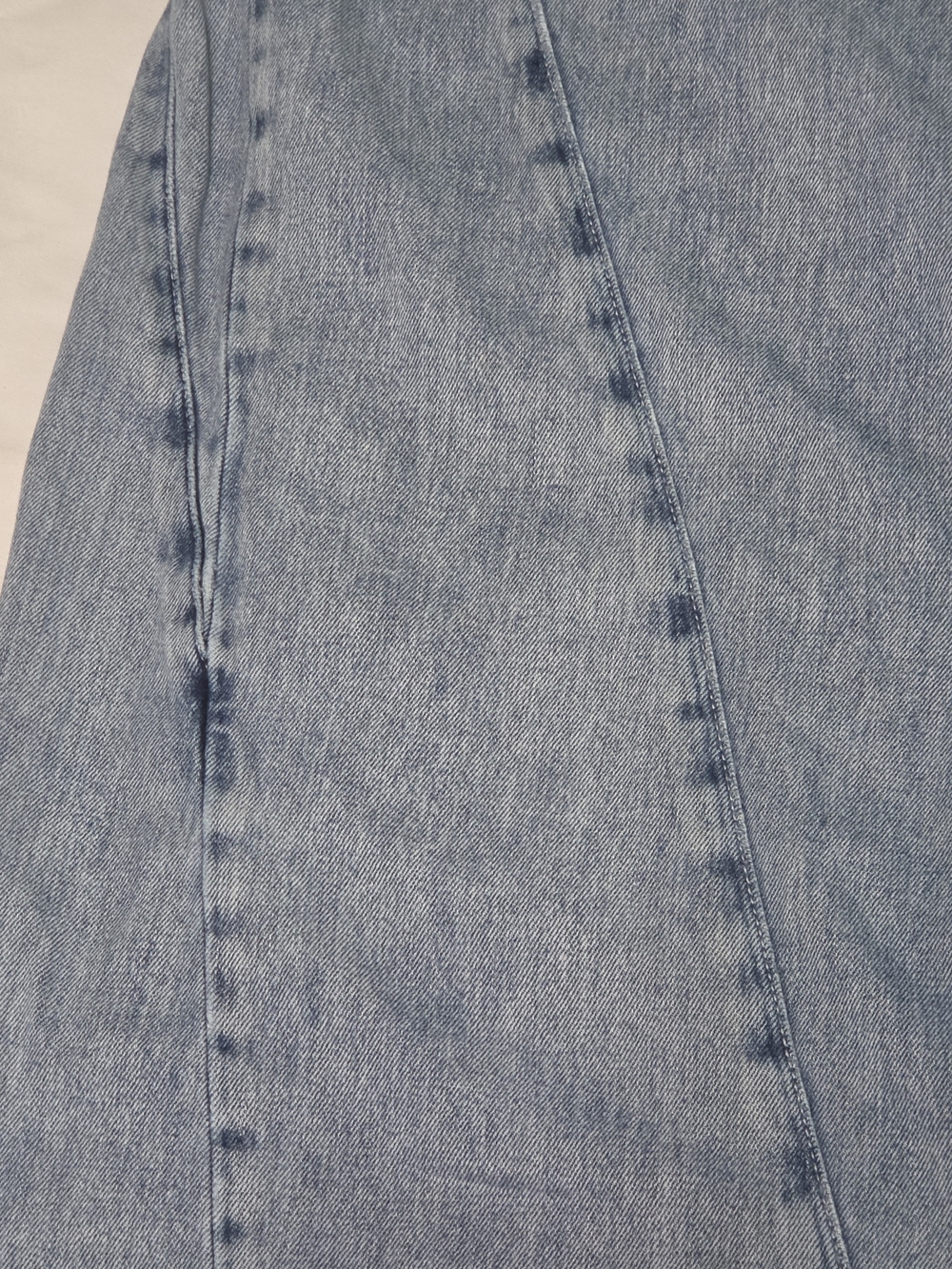 rag & bone Sofie Splice Jeans Size 26 Ultra Wide Leg High Rise Alisha Blue Denim - Picture 4 of 16